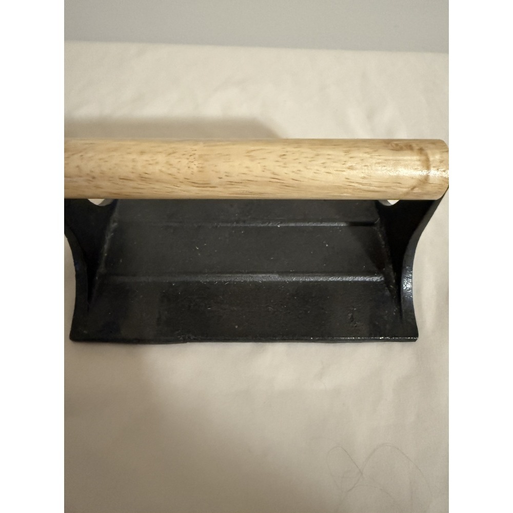 Bacon Press‎ Cast Iron Kitchen Collection 2005 Wood Handle Burger